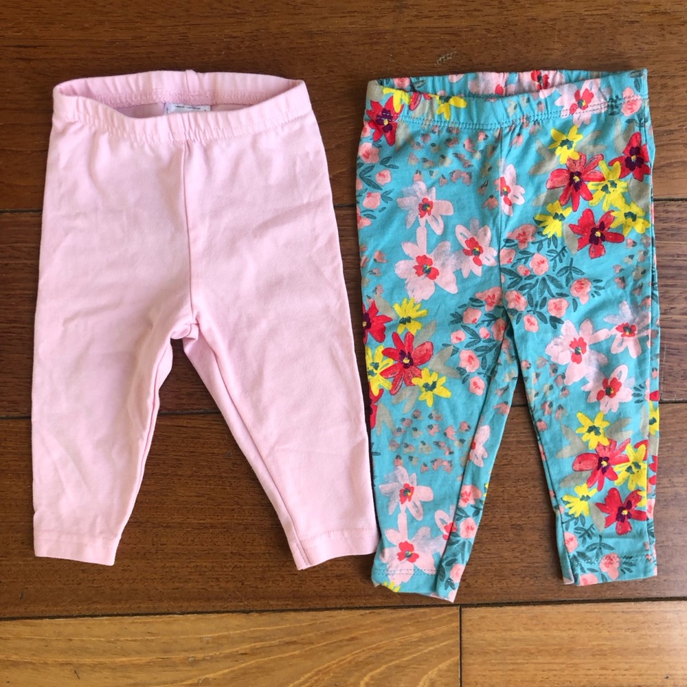 Carter’s Floral and Light Pink Size 6 Months Leggings